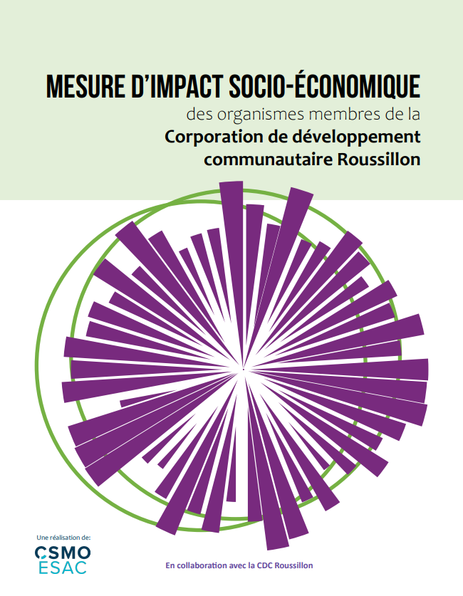 Mesure d&rsquo;impact socio-économique des organismes membres de la Corporation de développement communautaire Roussillon