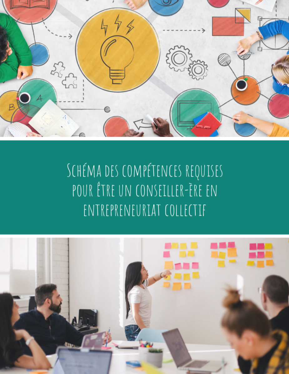 Schéma des compétences requises pour être un conseiller en entreprenariat collectif