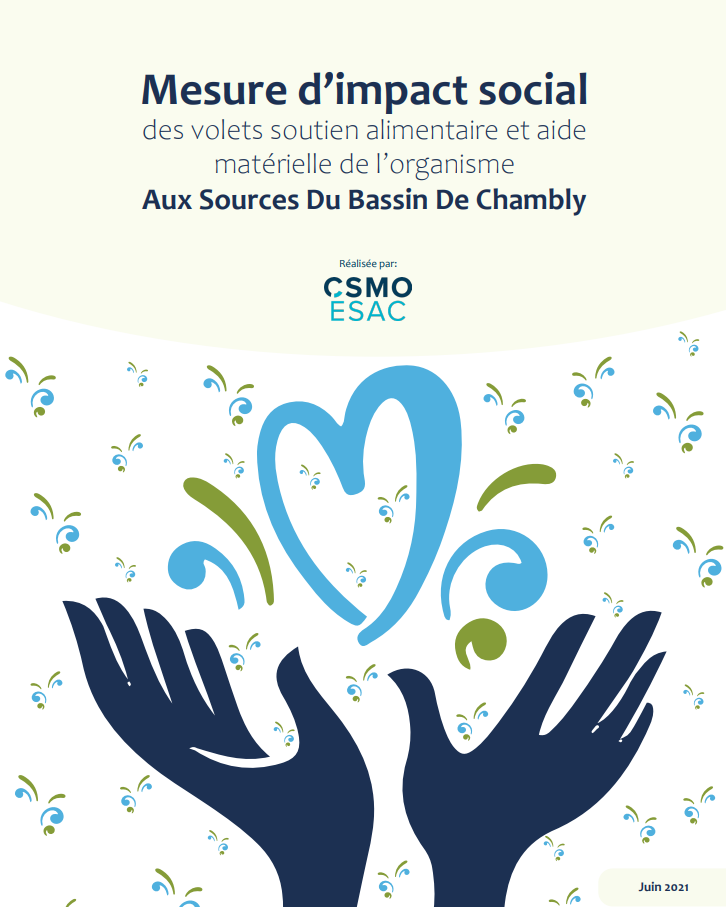 Mesure d’impact social des volets soutien alimentaire et aide matérielle de l’organisme Aux Sources Du Bassin De Chambly