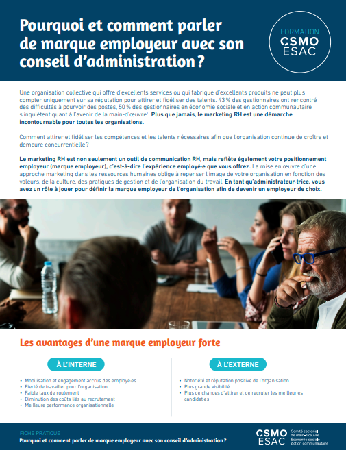 Pourquoi et comment parler de marque employeur à son CA